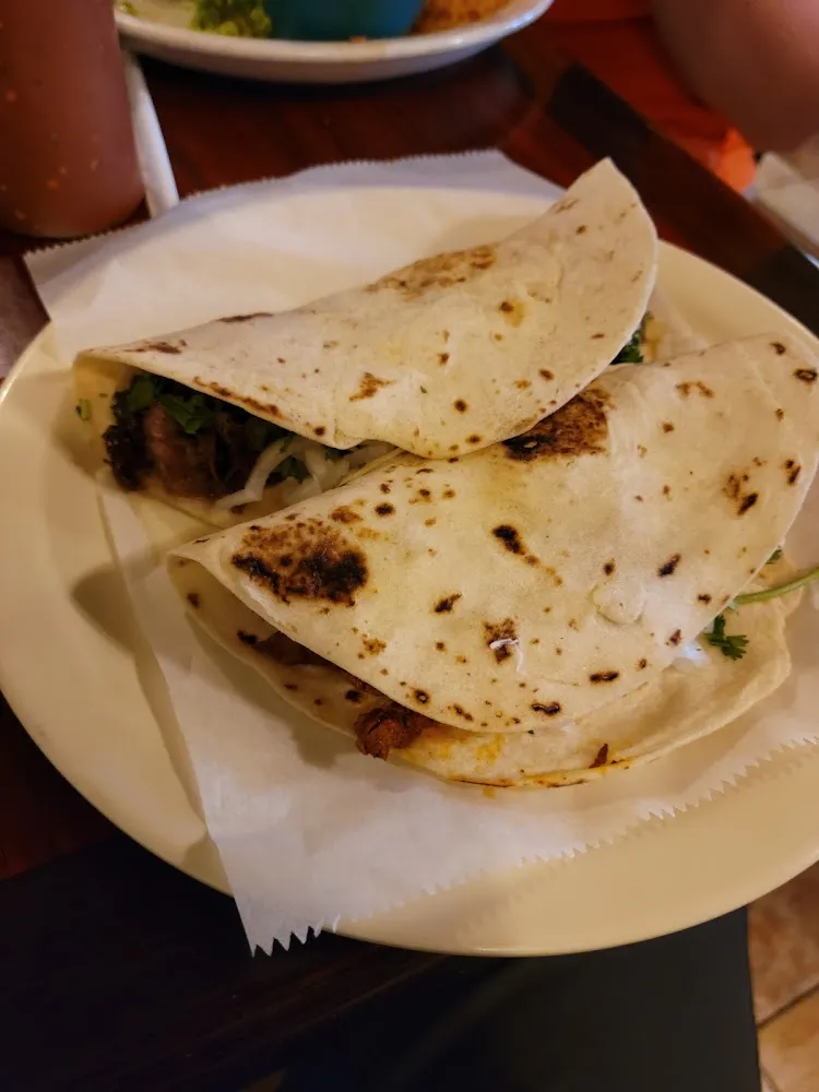 Barbacoa and Pastor Taco